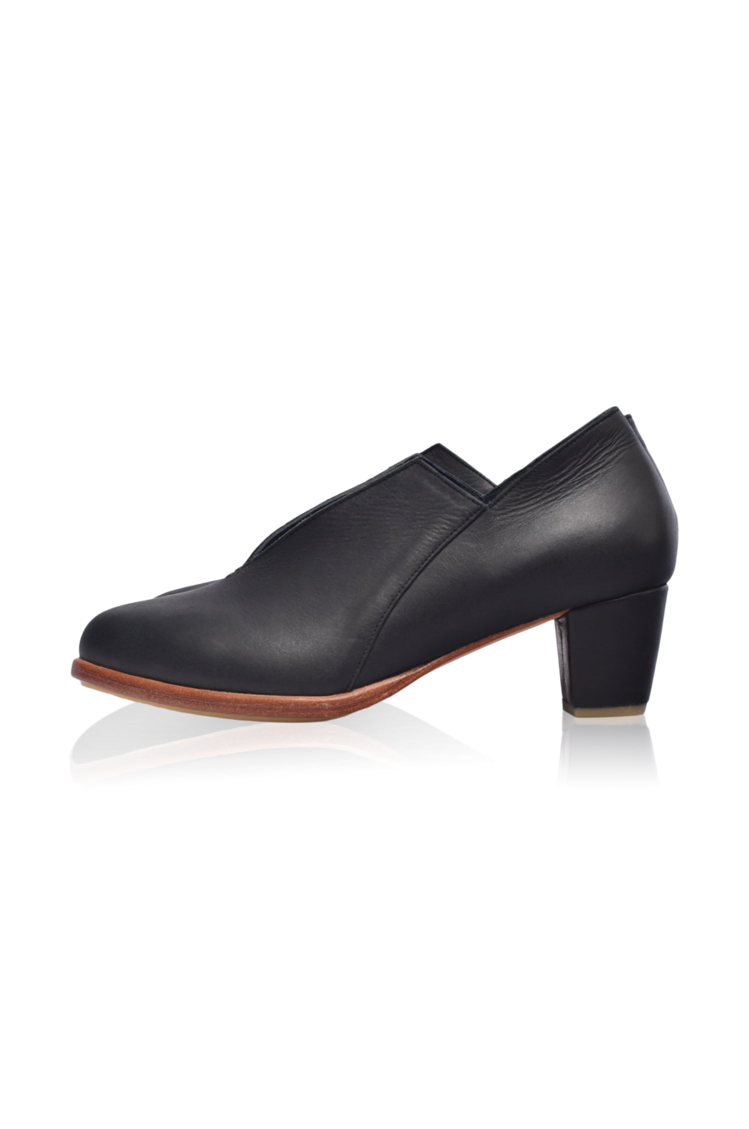 Ange Leather Booties 5 cm Heel (Sz. 10.5 & 11)