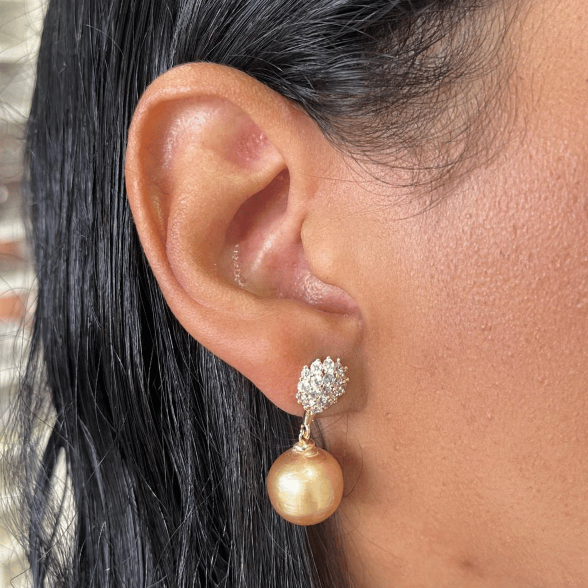 south sea pearl earring