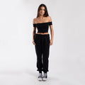 0891 - Women's Off Shoulder Cropped Tee
