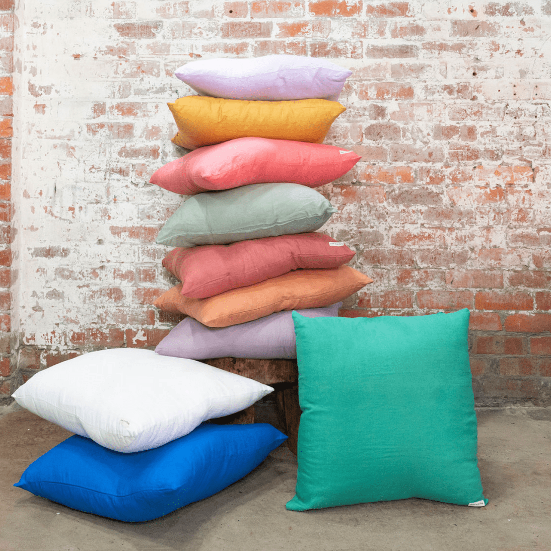 European Pillowcase in Linen | Grape Slushie